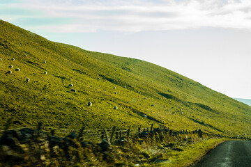 landscape with hills