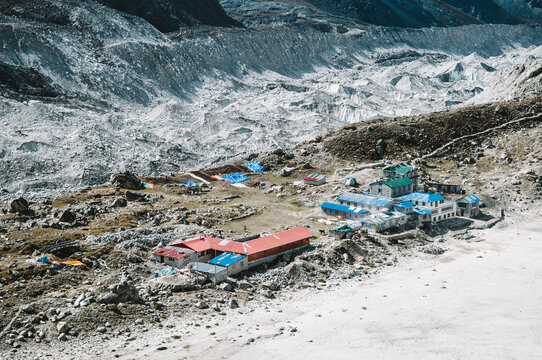 Gorak Shep village Everest Region, Sagarmatha National Park, Nepal.