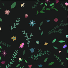 seamless pattern with flowers 
valentines day and special days gift cover surface illustration vector design