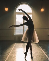 ballet girl beatiful shapes - obrazy, fototapety, plakaty