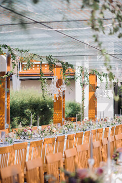 Wedding table setup