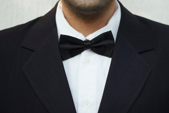 Bow tie and black suit