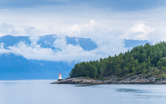 Lighthouse in the fjord