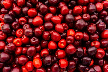 cherry Fruit Background, cherry Texture Pattern