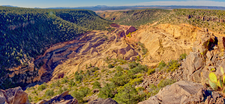 Aerial view of a quarry, MC Canyon, Prescott National Forest, Arizona, USA