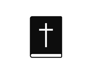Bible Icon in trendy flat style isolated on grey background. Religion symbol for your web design, logo, UI. Vector illustration, EPS10.