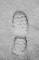 Real boot footprint in snow [bump map]