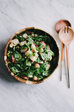 Red Potato and Spinach Sala