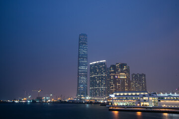 Obraz premium nightview in hong kong 