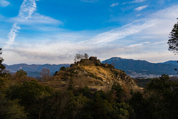 苗木城跡　夕暮れ