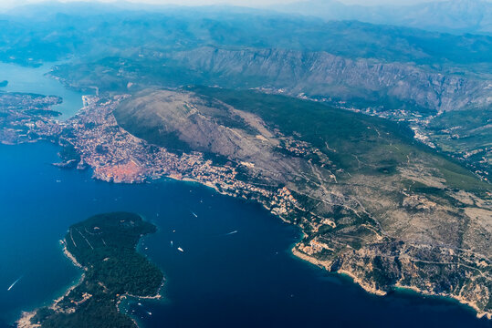 Flying over Croatia - Dubrovnik and the Island of Lokrum