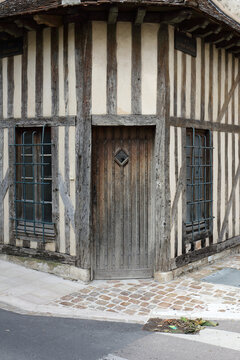Old house in Troyes, france