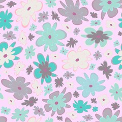 Trendy fabric pattern with miniature flowers.Summer print.Fashion design.Motifs scattered random.Elegant template for fashion prints.Good for fashion,textile,fabric,gift wrapping paper.Pastel shades