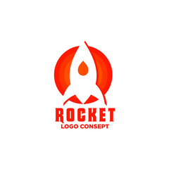 Illustration vector graphic of Rocket logo. Logo concept. Design inspiration