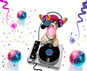 dj disco dancing music club party mirror ball