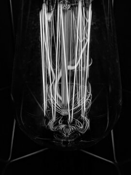 Filament bulb closeup.