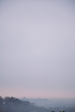 Sunrise in the indonesian jungle