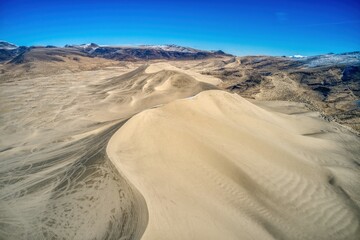 Fototapeta na wymiar Aerial View of Nevada's famous Sand Mountain