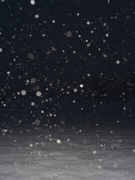 snowfall at night