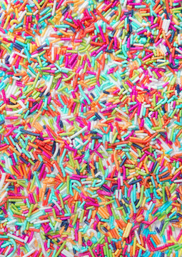 colorful sugar sprinkles background