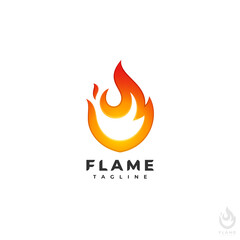 Flame - Fire logo template