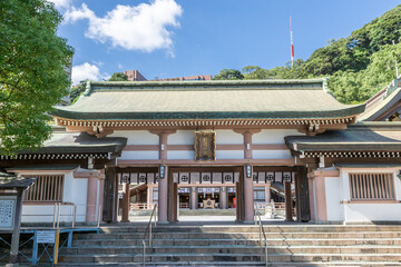 Naklejka premium 照国神社 鹿児島県鹿児島市