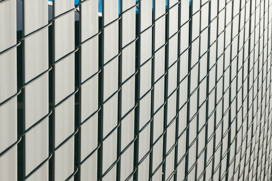 Detail of urban chain-link fence