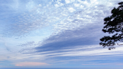 sky with snow