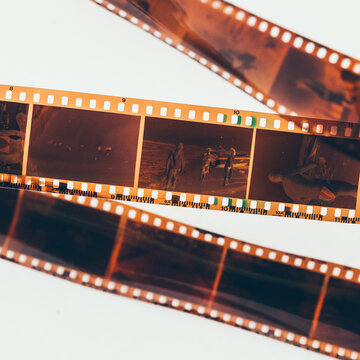 Old, used camera film