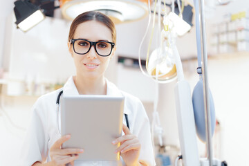 Medical Doctor Standing in Surgery Room 