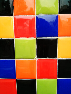 Colorful Chekered Background.