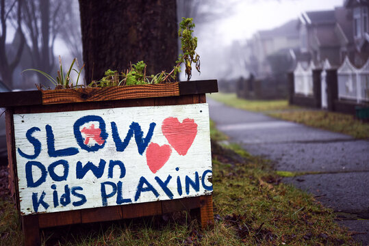 Slow down kids playing