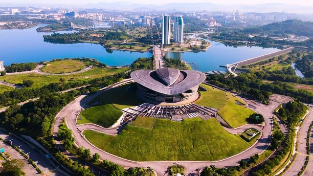 4k UHD Footage of Aerial View modern city in 2021