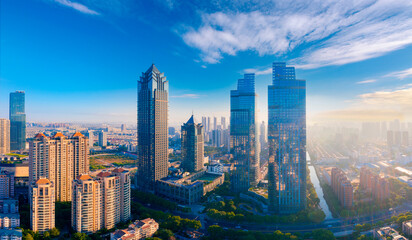 Fototapeta premium Urban scenery of Suzhou, Jiangsu Province, China