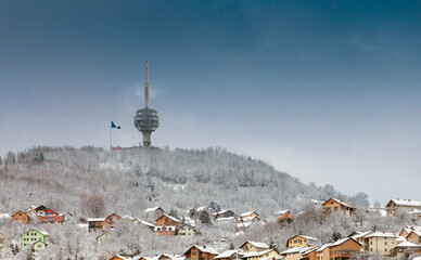 Hum is very famous hill in Sarajevo, Bosnia and Herzegovina 