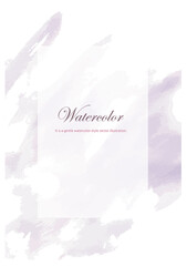 水彩風抽象画ベクター背景イラスト