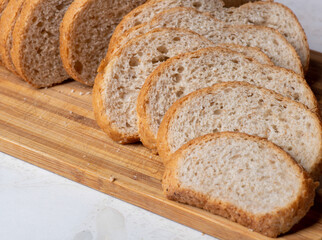 A sandwich cut in half High quality photo