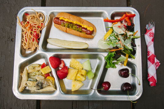 Lunch Tray of Food
