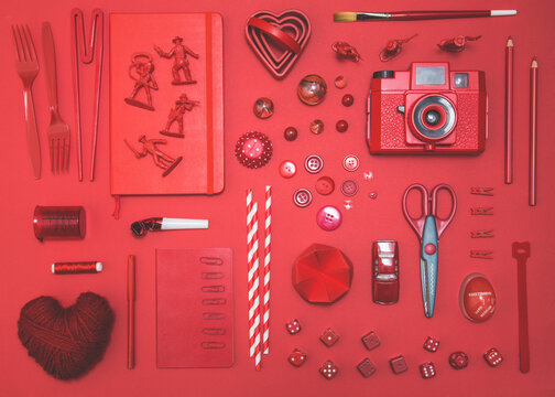Collection of red objects...