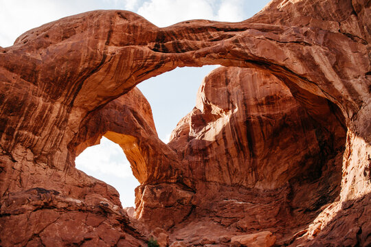 arches national park rock formation outdoors in desert southwest usa