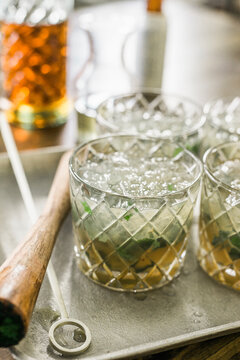 Bourbon Mojitos
