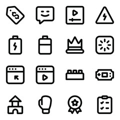 
Pack of Technical Equipment Solid Icons
