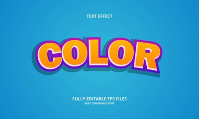 color style editable text effect
