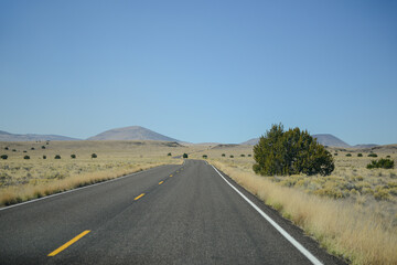 Open Road into the Desert