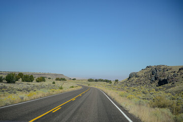 Open Road into the Desert