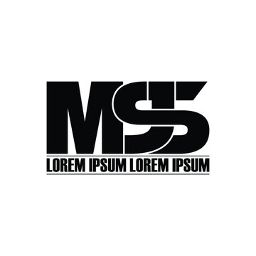 MSJ letter monogram logo design vector