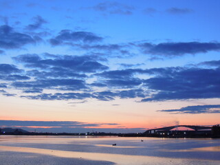 Eshima Bridge at Dawn, Japan