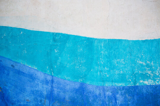 Colored mottled walls