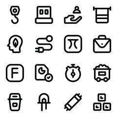
Pack of Business Glyph Icons
