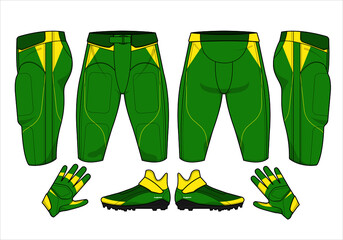 football jersey uniform template set kit	
